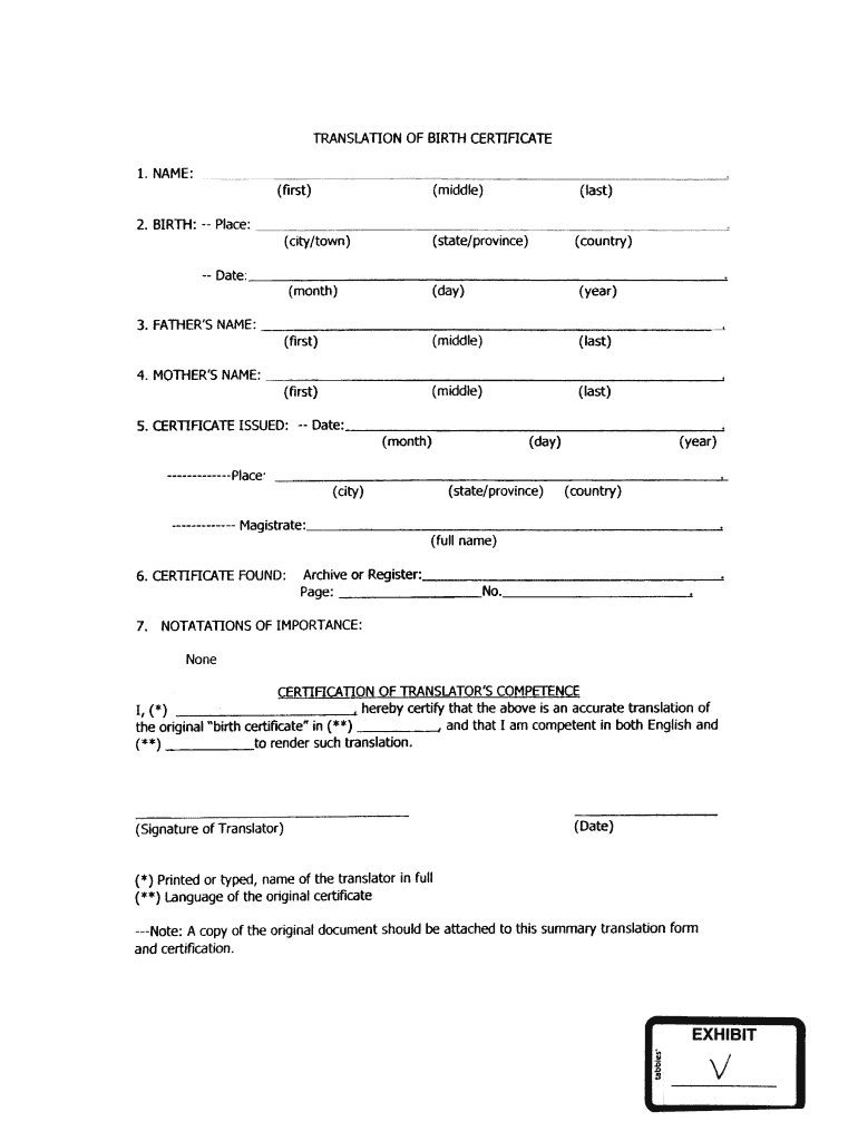 Birth Certificate Form – Fill Online, Printable, Fillable With Regard To Editable Birth Certificate Template