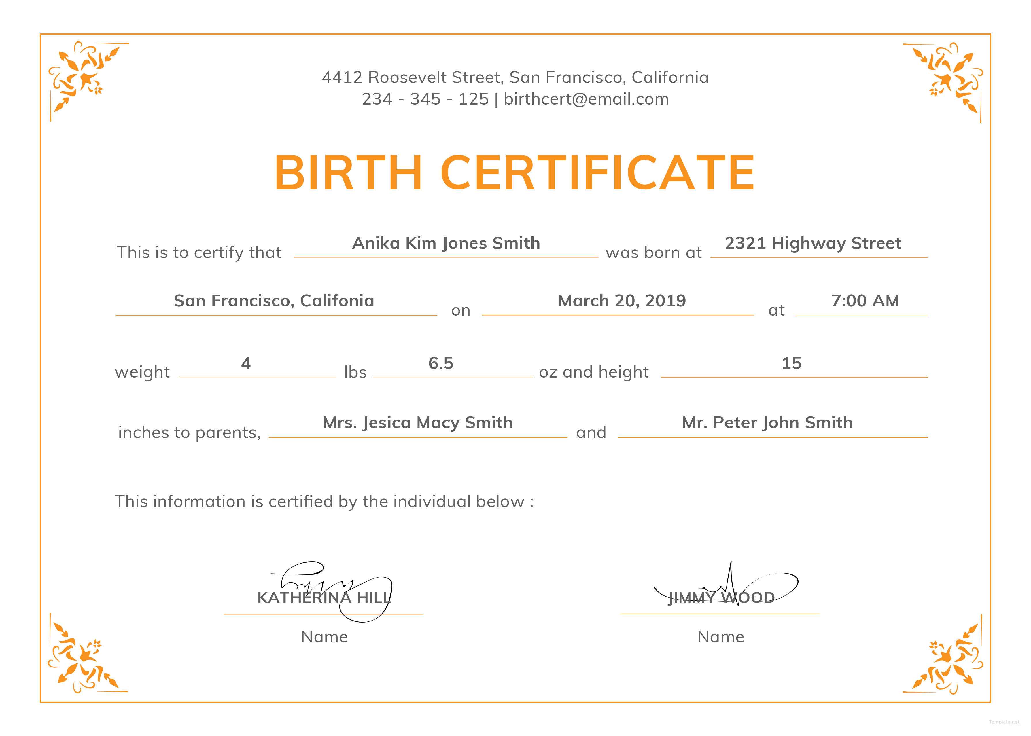 Birth Certificate Template Or Full Uk With Texas Plus For Birth Certificate Template Uk