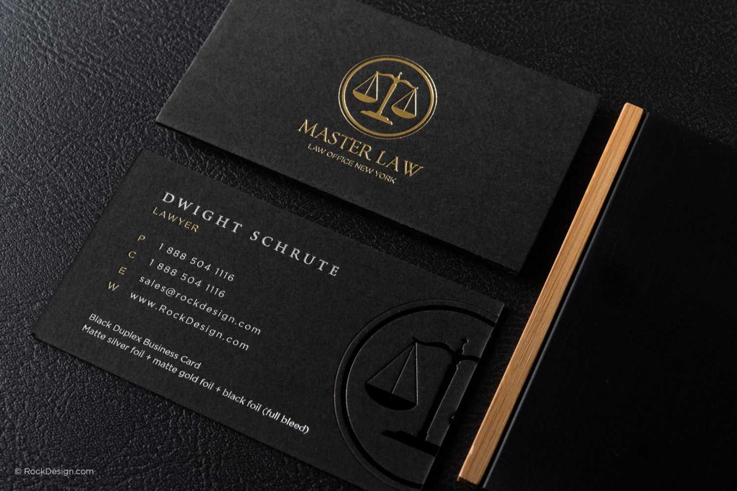 Black And Gold Law Business Card Template 9 | My Card With Regard To Lawyer Business Cards Templates