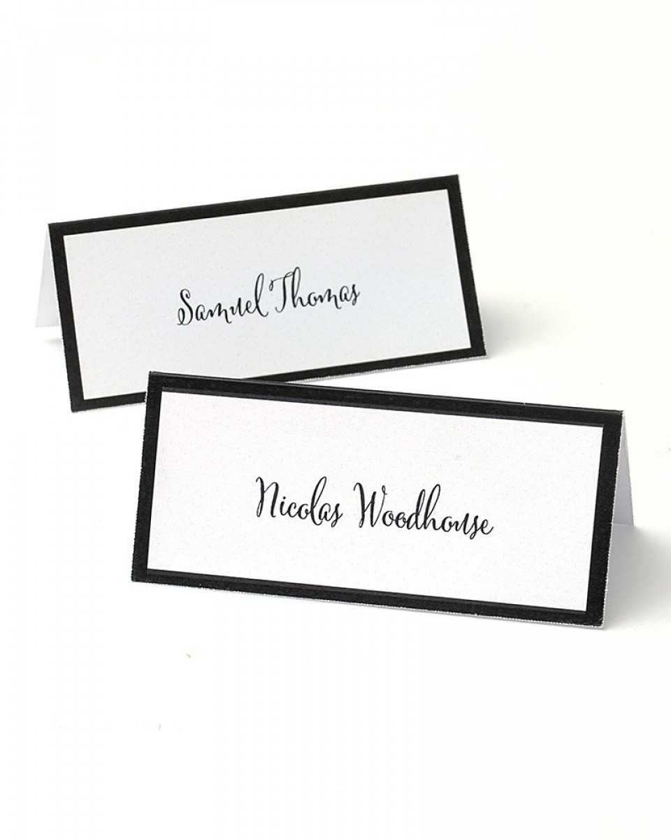 Black Border Printable Place Cards Throughout Gartner Studios Place Cards Template