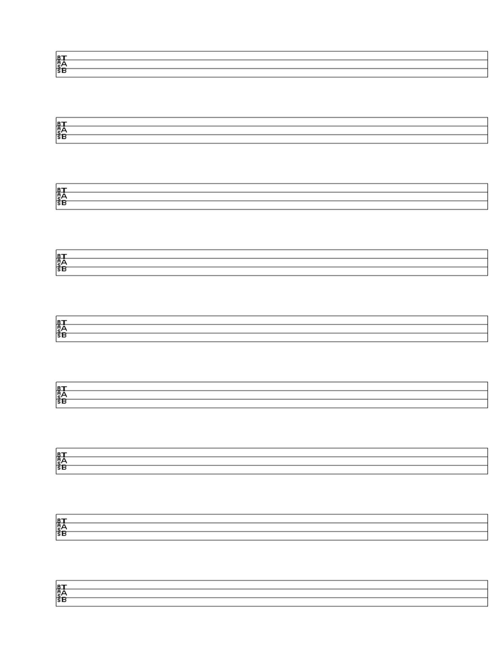 Blank Bass Tab/the Musician | Bass Guitar. In 2019 | Bass For Blank Sheet Music Template For Word
