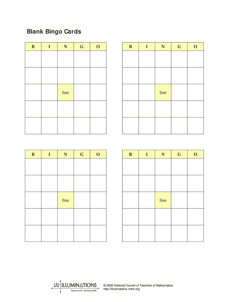 Blank Bingo Cards – Fill Online, Printable, Fillable, Blank Inside Blank Bingo Template Pdf