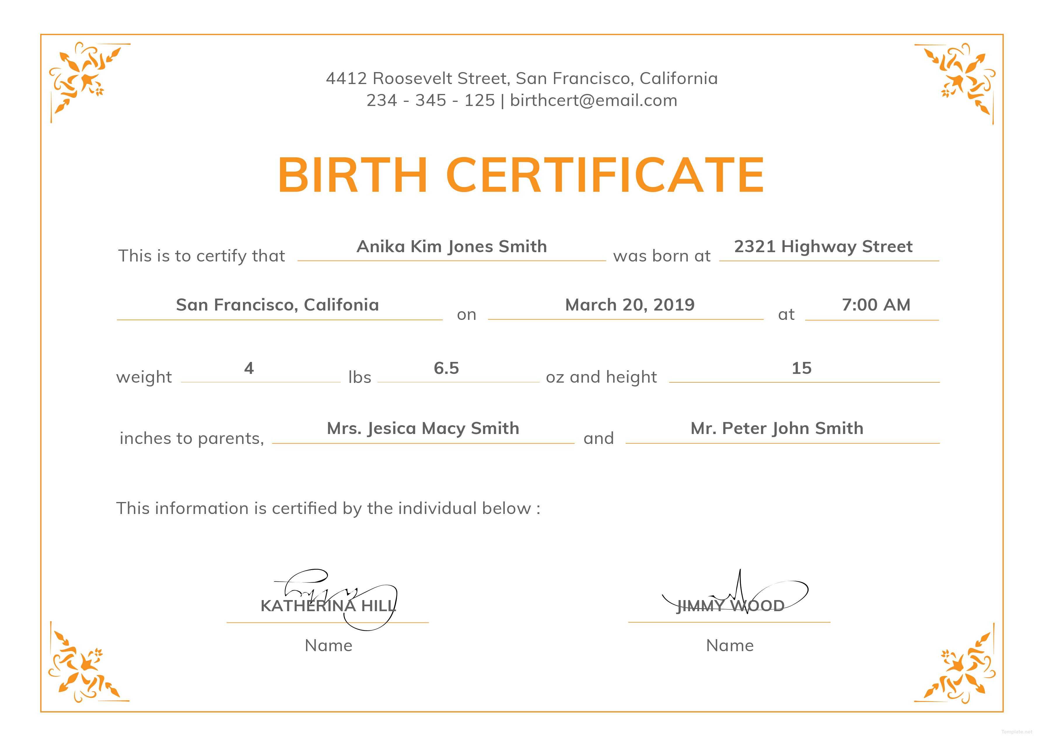 Blank Birth Certificate Template Uk Never Underestimate Inside Birth Certificate Template For Microsoft Word