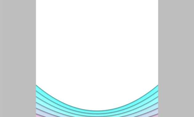 Blank Brochure Template From Curves - Flyer in Blank Templates For Flyers