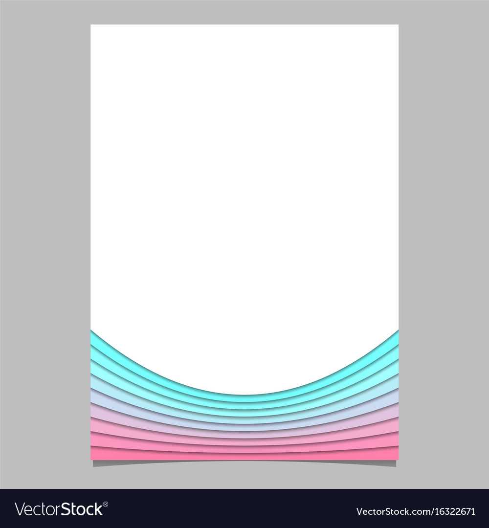 Blank Brochure Template From Curves - Flyer In Blank Templates For Flyers