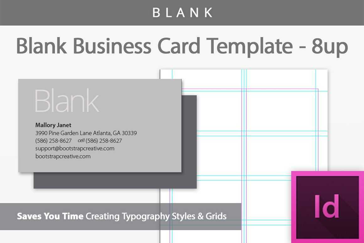 Blank Business Card Indesign Template Regarding Indesign Birthday Card Template