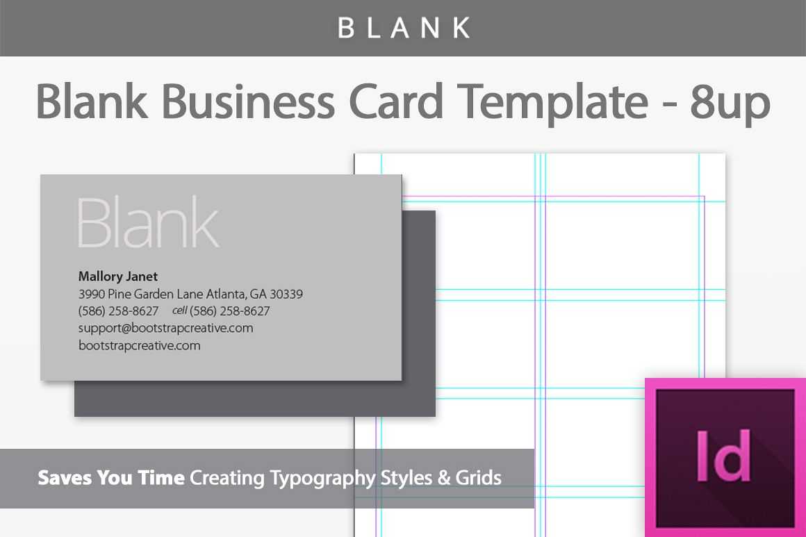 Blank Business Card Indesign Template With Regard To Birthday Card Template Indesign