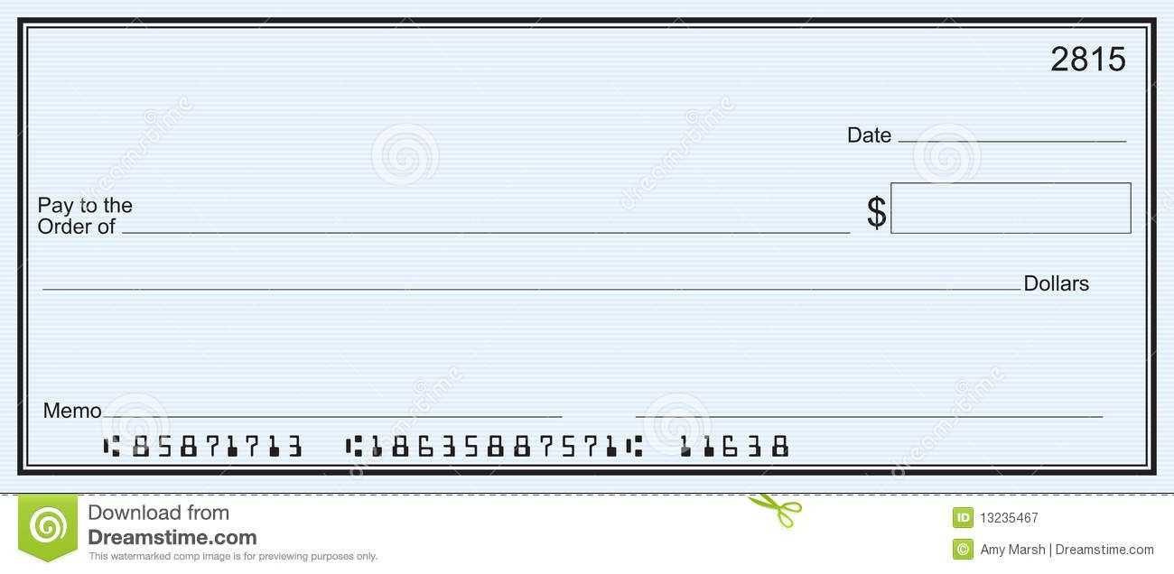 Blank Business Check Template | Blank Check | Printable Inside Print Check Template Word