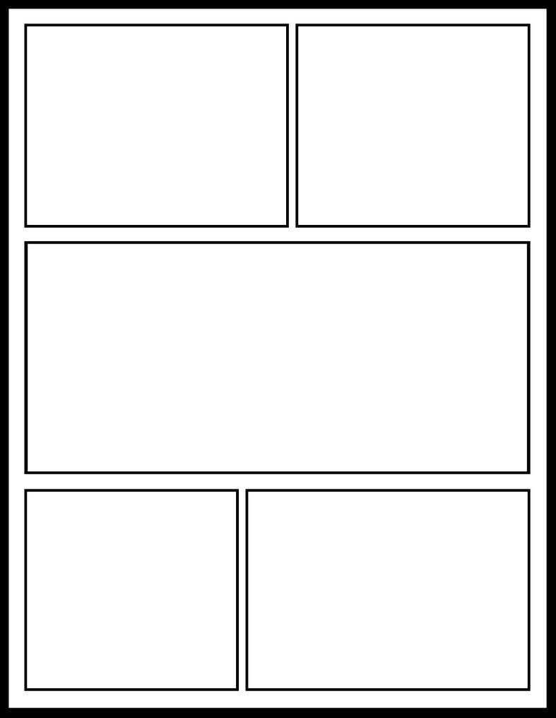 Blank Comic Book Template | Superhero Pno | Blank Comic Book In Printable Blank Comic Strip Template For Kids