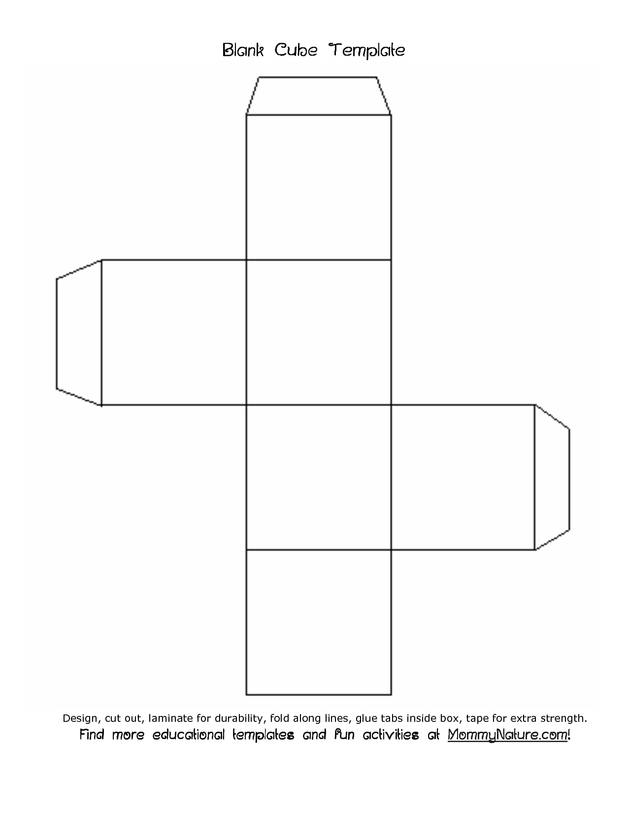 Blank Cube Template Printable | Classical Conversations Regarding Blank Pattern Block Templates