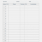 Blank Excel Spreadsheet Printable Or Free Te | Ibert Inside Dugout Lineup Card Template