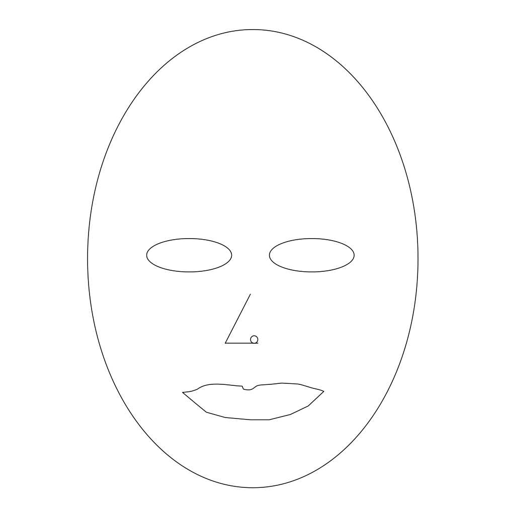 Blank Face Sketch At Paintingvalley | Explore Collection Regarding Blank Face Template Preschool