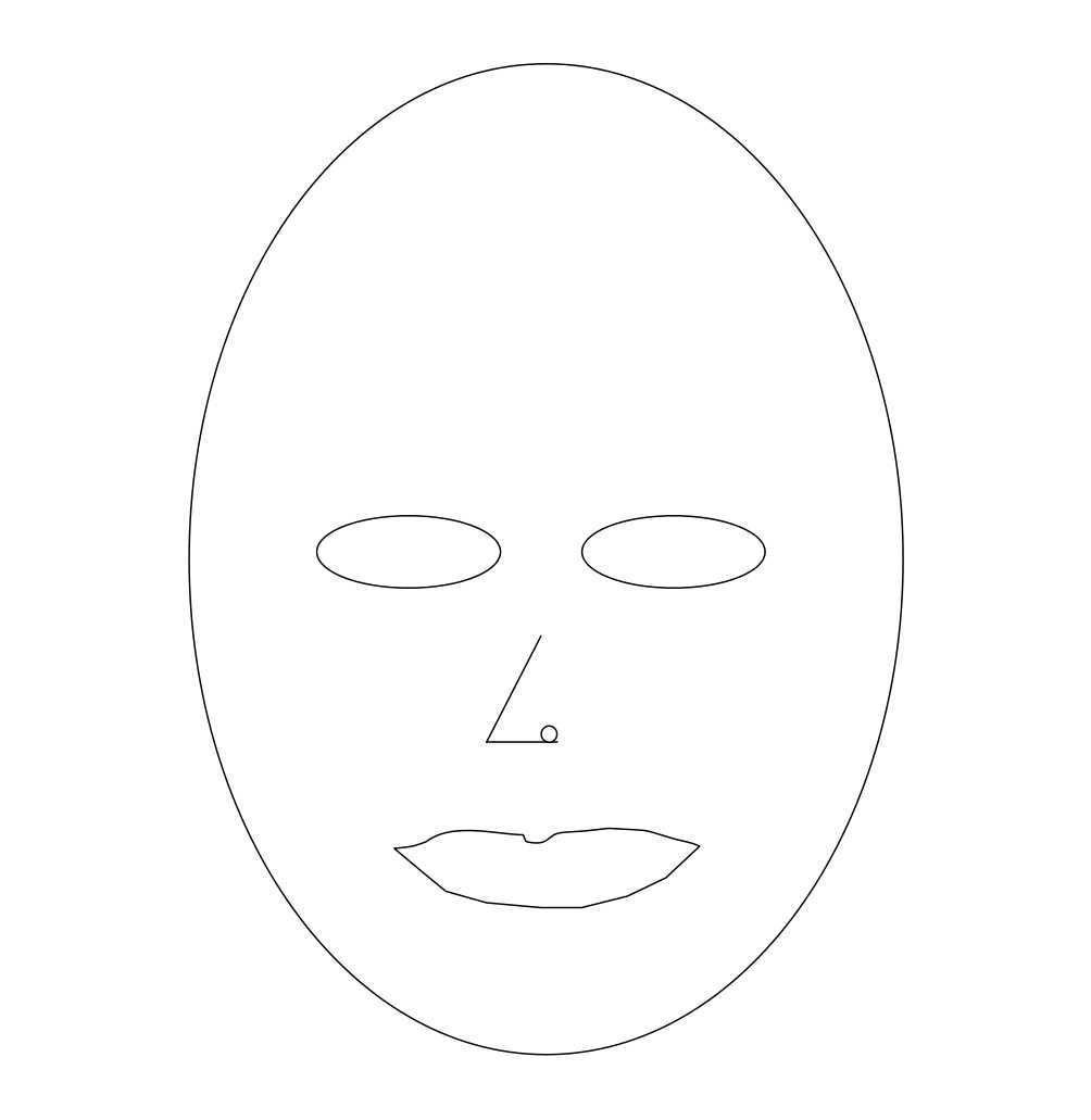 Blank Face Sketch At Paintingvalley | Explore Collection Regarding Blank Face Template Preschool