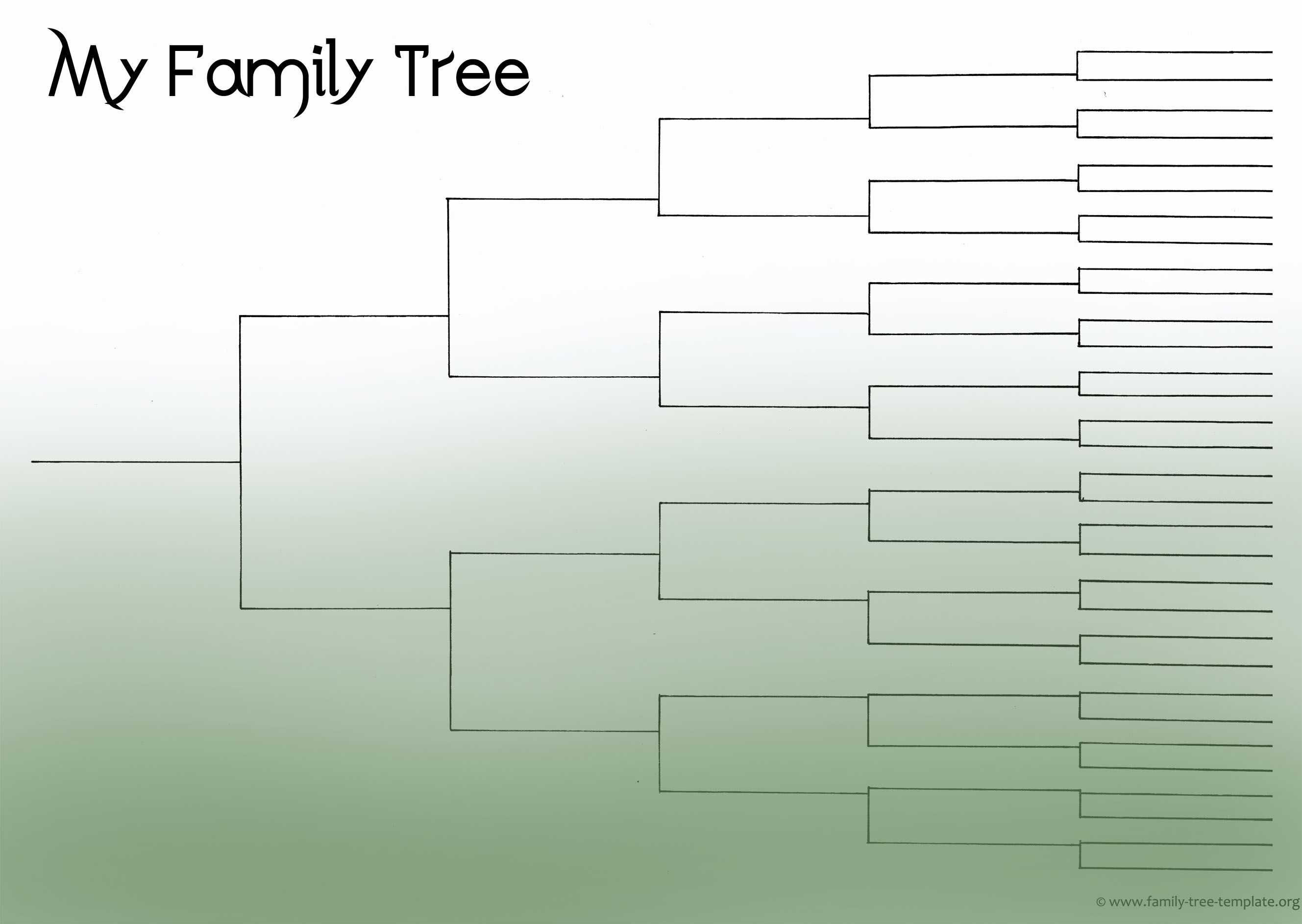 Blank Family Tree Chart Template | Geneology | Free Family Within Blank Tree Diagram Template