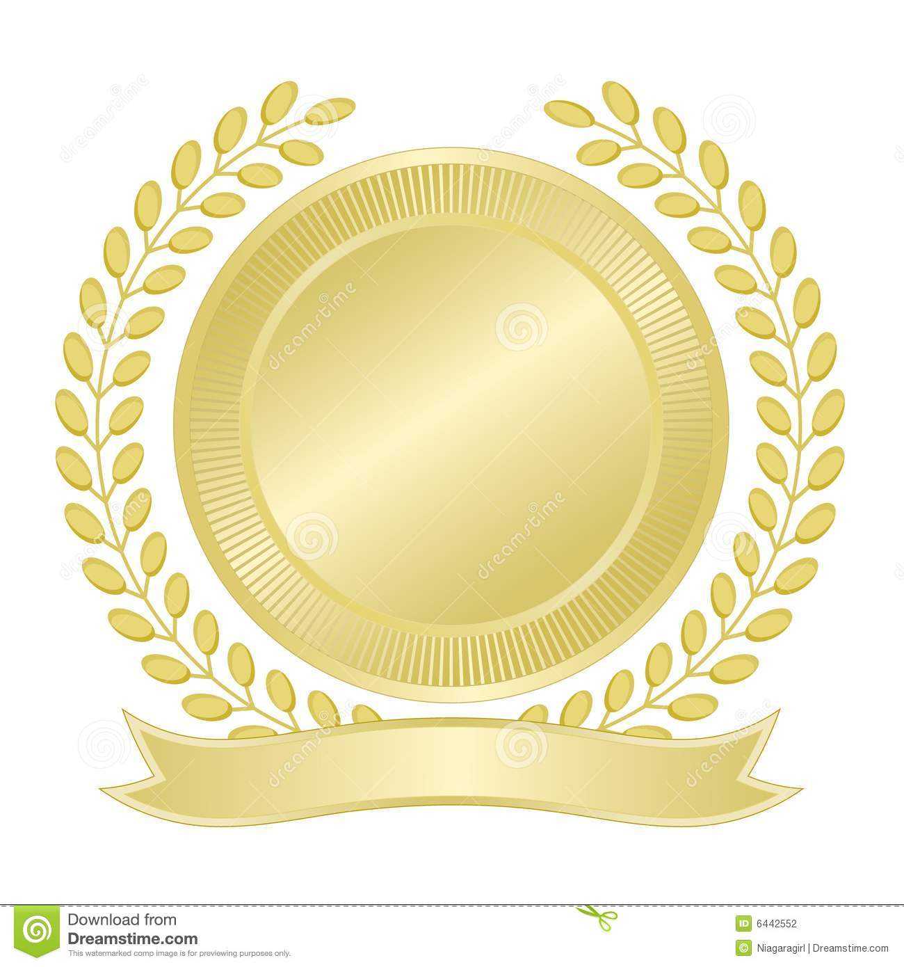 Blank Gold Seal Stock Vector. Illustration Of Seal, Wreath With Regard To Blank Seal Template