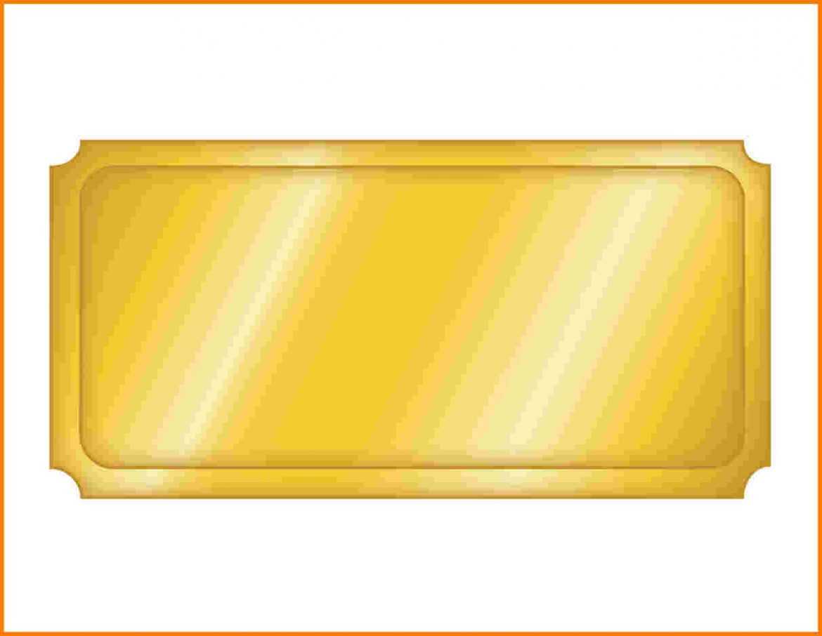 Blank Golden Ticket Template – Teplates For Every Day For Blank Admission Ticket Template