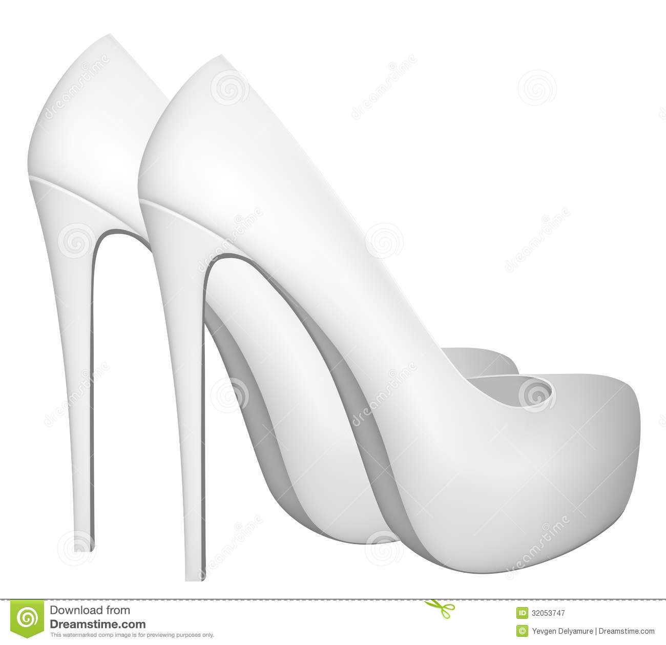 Blank High Heels Shoes Template. Stock Vector – Illustration With High Heel Shoe Template For Card