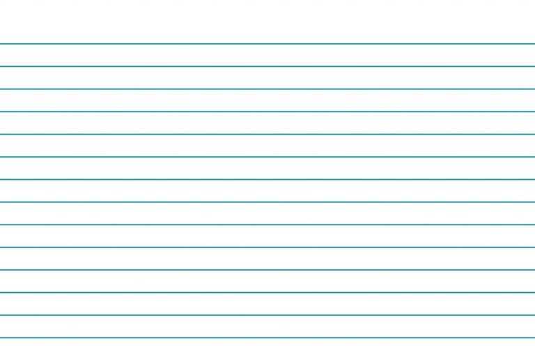 3X5 Blank Index Card Template