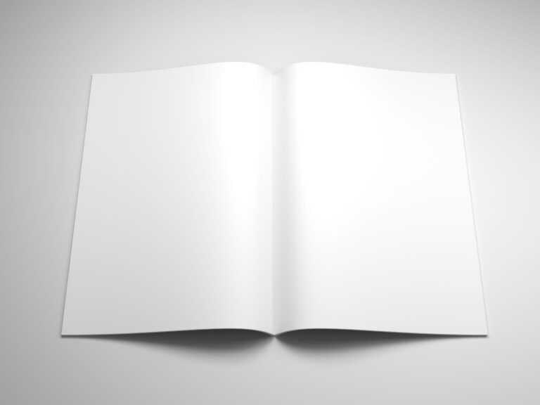 Blank Magazine Template Psd