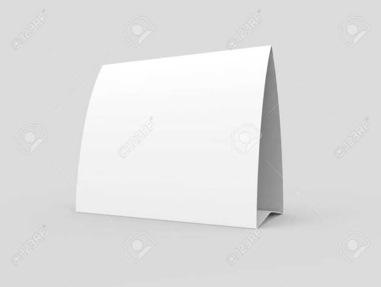 Blank Tent Card Template