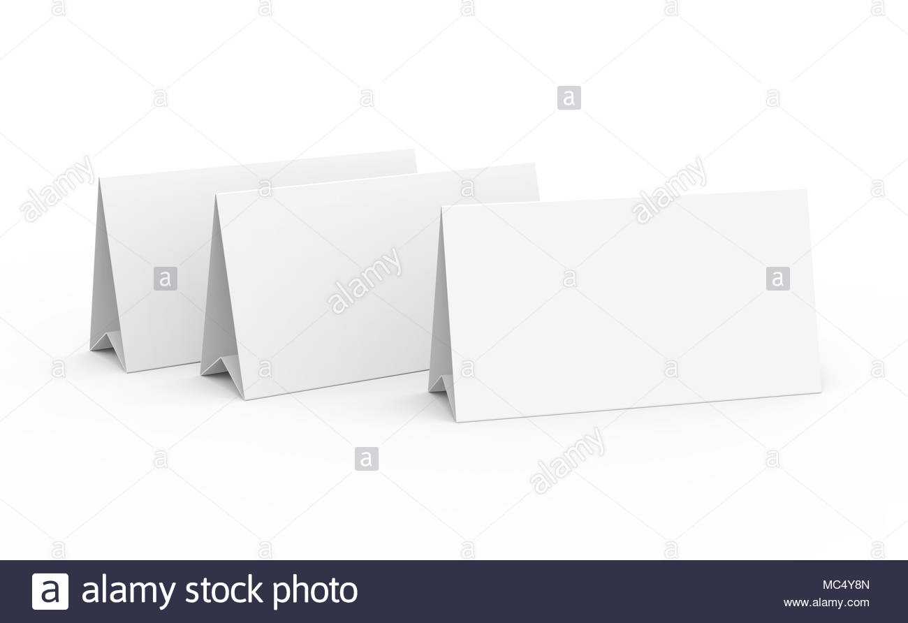 Blank Paper Tent Template, White Tent Cards Set With Empty Intended For Blank Tent Card Template