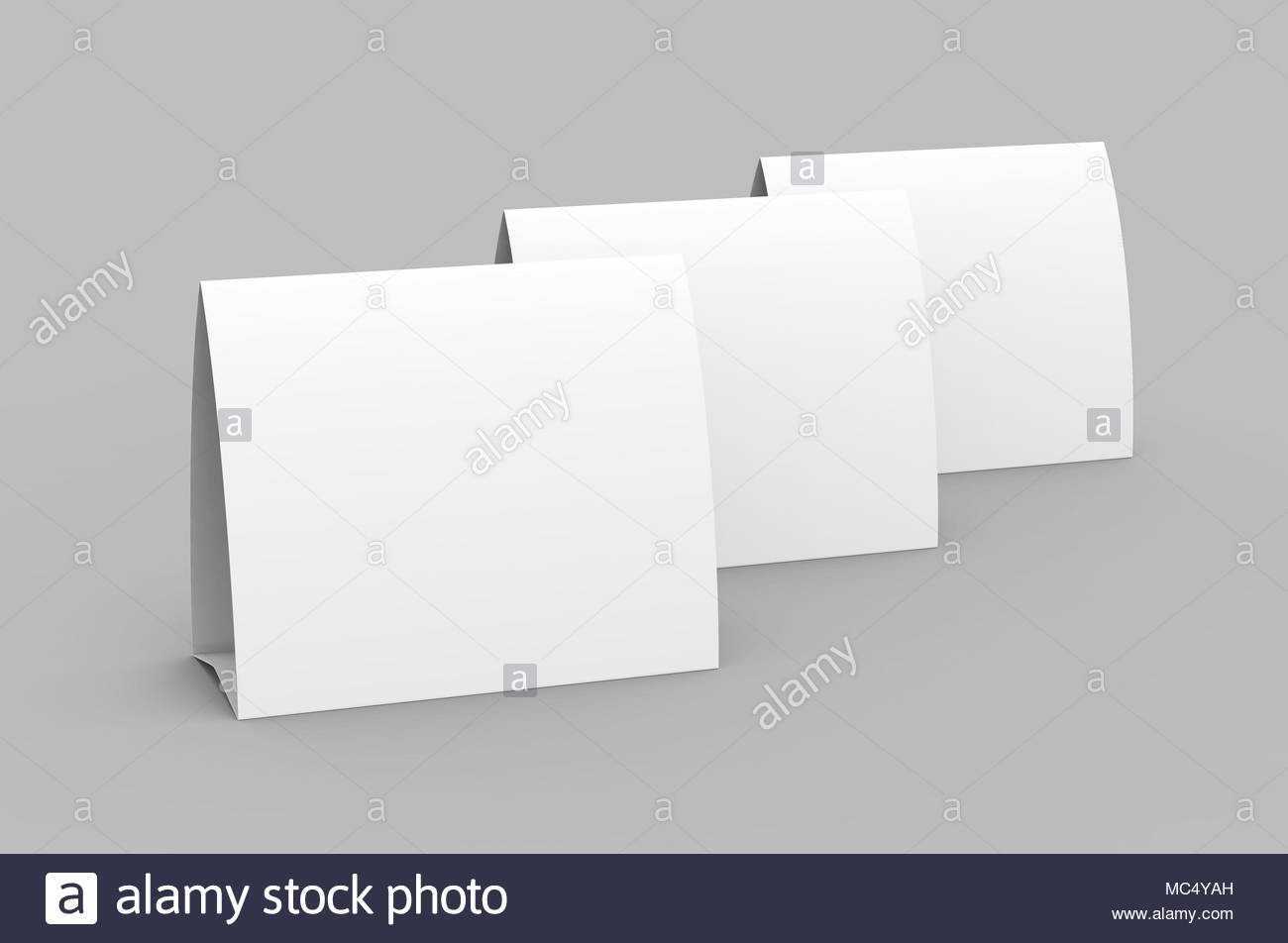 Blank Paper Tent Template, White Tent Cards Set With Empty With Regard To Blank Tent Card Template