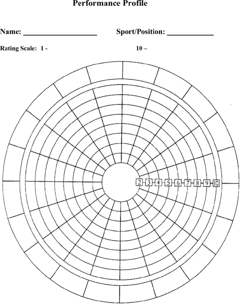 Blank Performance Profile Wheel Template