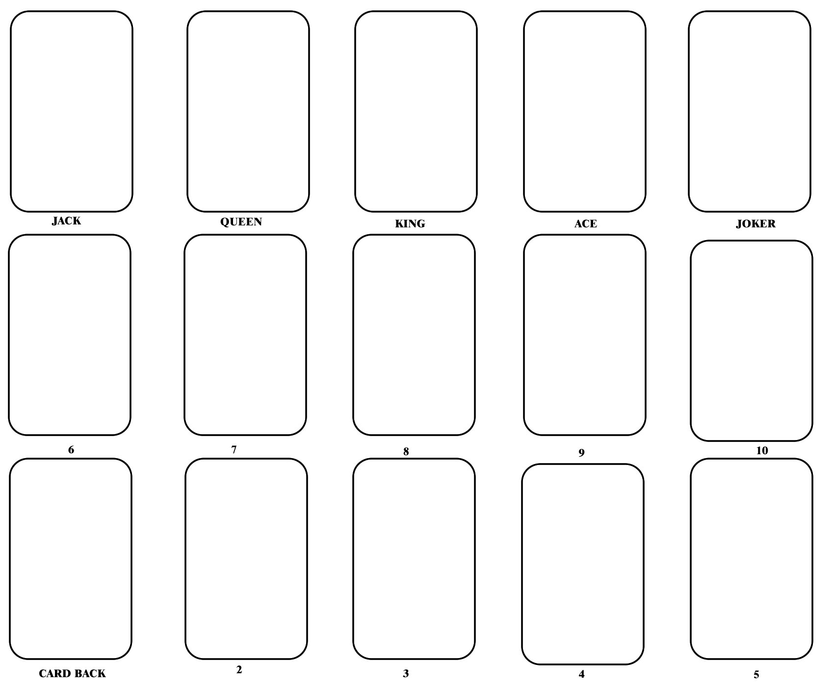 Blank Playing Card Template | One Day | Blank Playing Cards Regarding Deck Of Cards Template