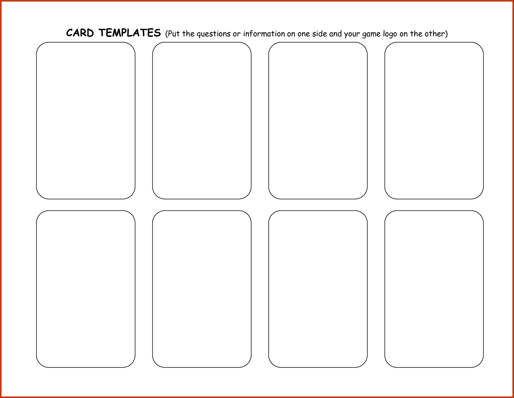 Blank Playing Card Template | Theveliger Throughout Blank Playing Card Template