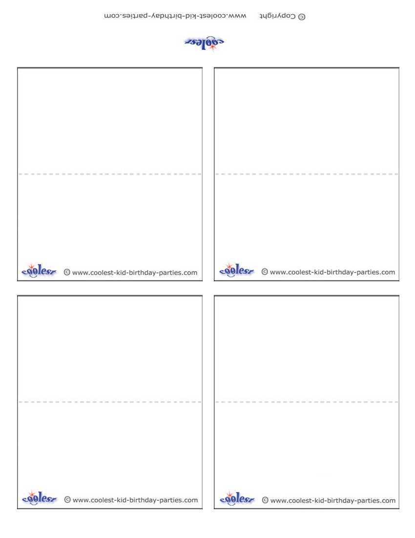 Blank Printable Place Cards Within Free Place Card Templates Download