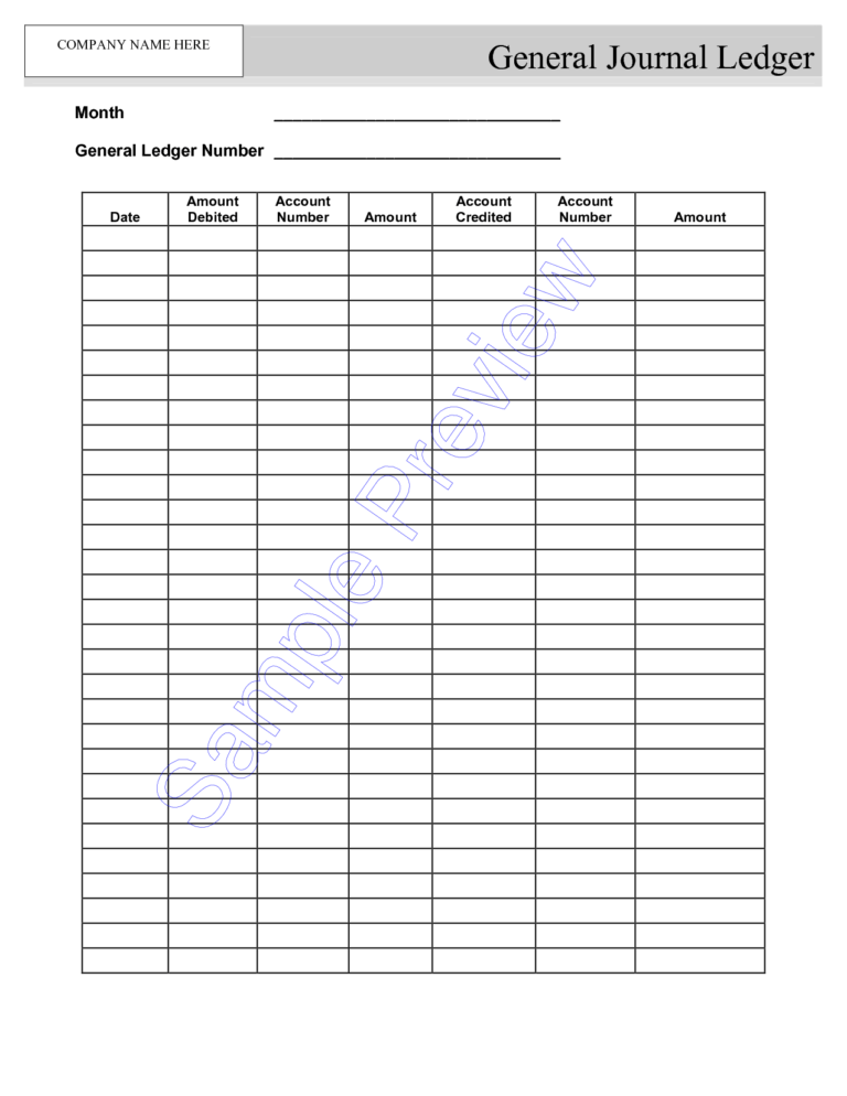 Blank Self Employment Ledger Sheets Google Search Small In Blank