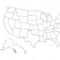 Blank Similar Usa Map Isolated On White Background. United Intended For Blank Template Of The United States