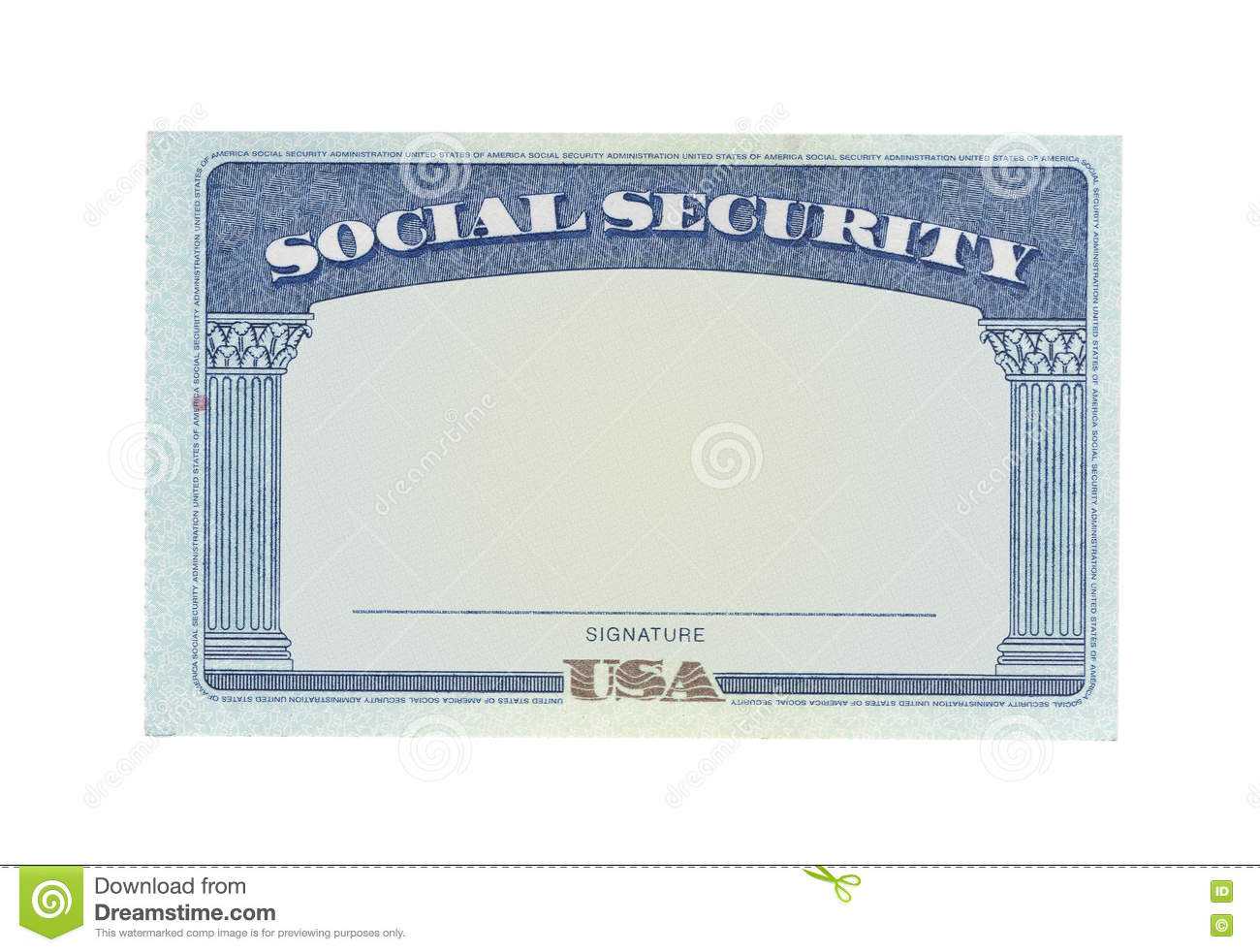 Blank Social Security Card Stock Images – Download 117 In Blank Social Security Card Template