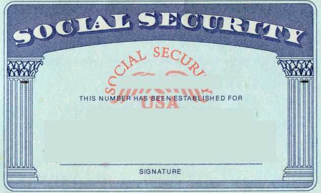 Blank Social Security Card Template | Social Security Card with Social Security Card Template Free