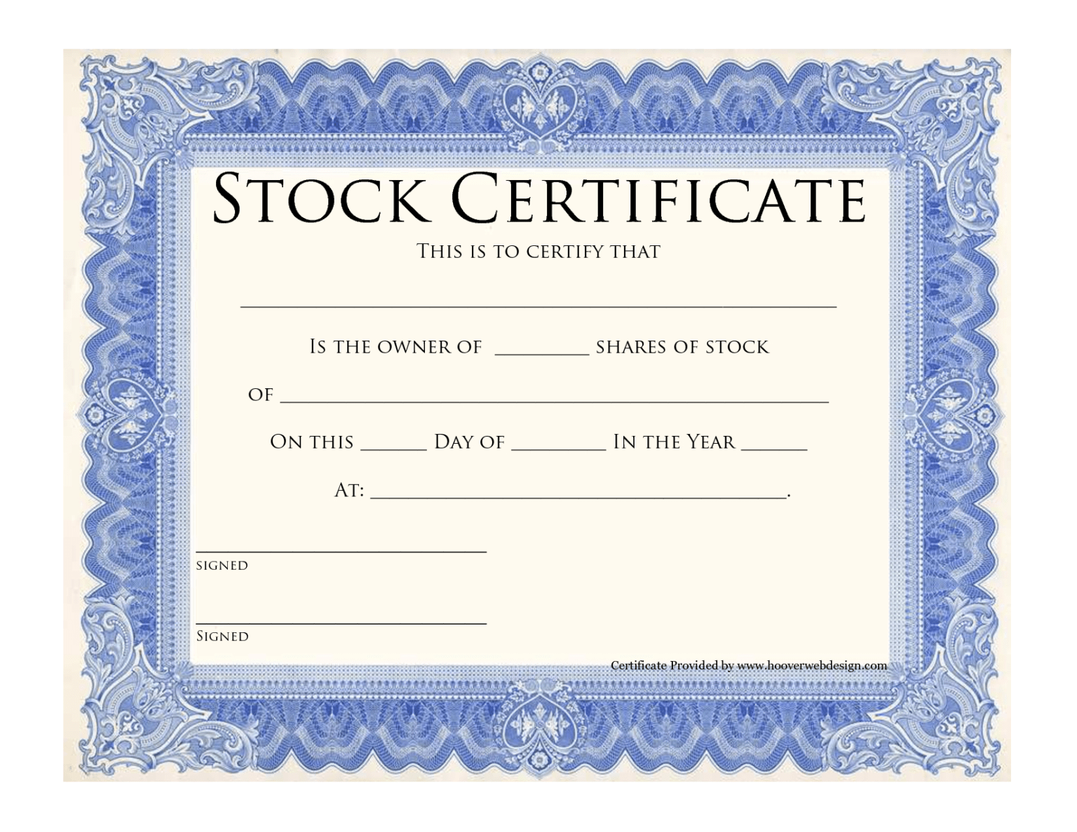 Blank Stock Certificate Template Printable Stock Throughout blank-stock-certificate-template-printable-stock-throughout