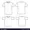 Blank T Shirt Template Front And Back Inside Blank Tshirt Template Pdf