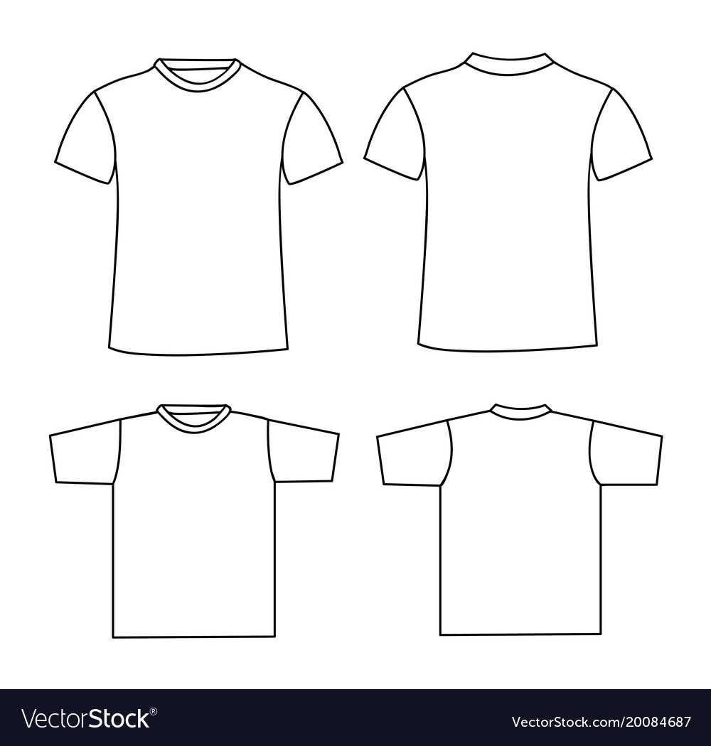 Blank T Shirt Template Front And Back Inside Blank Tshirt Template Pdf