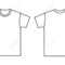 Blank T Shirt Template. Front And Back Pertaining To Blank Tee Shirt Template