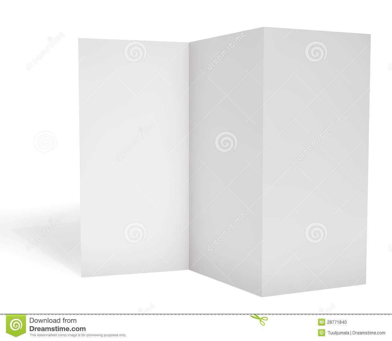 Blank Triple Leaflet Template Stock Illustration Intended For Travel Brochure Template Ks2