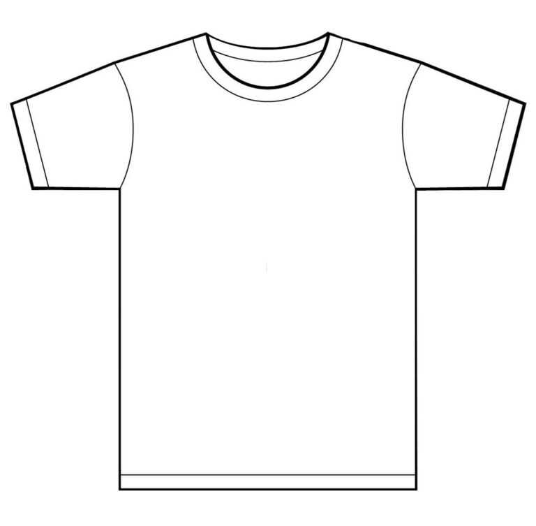 Blank T Shirt Coloring Sheet Printable | T Shirt Coloring Page For ...