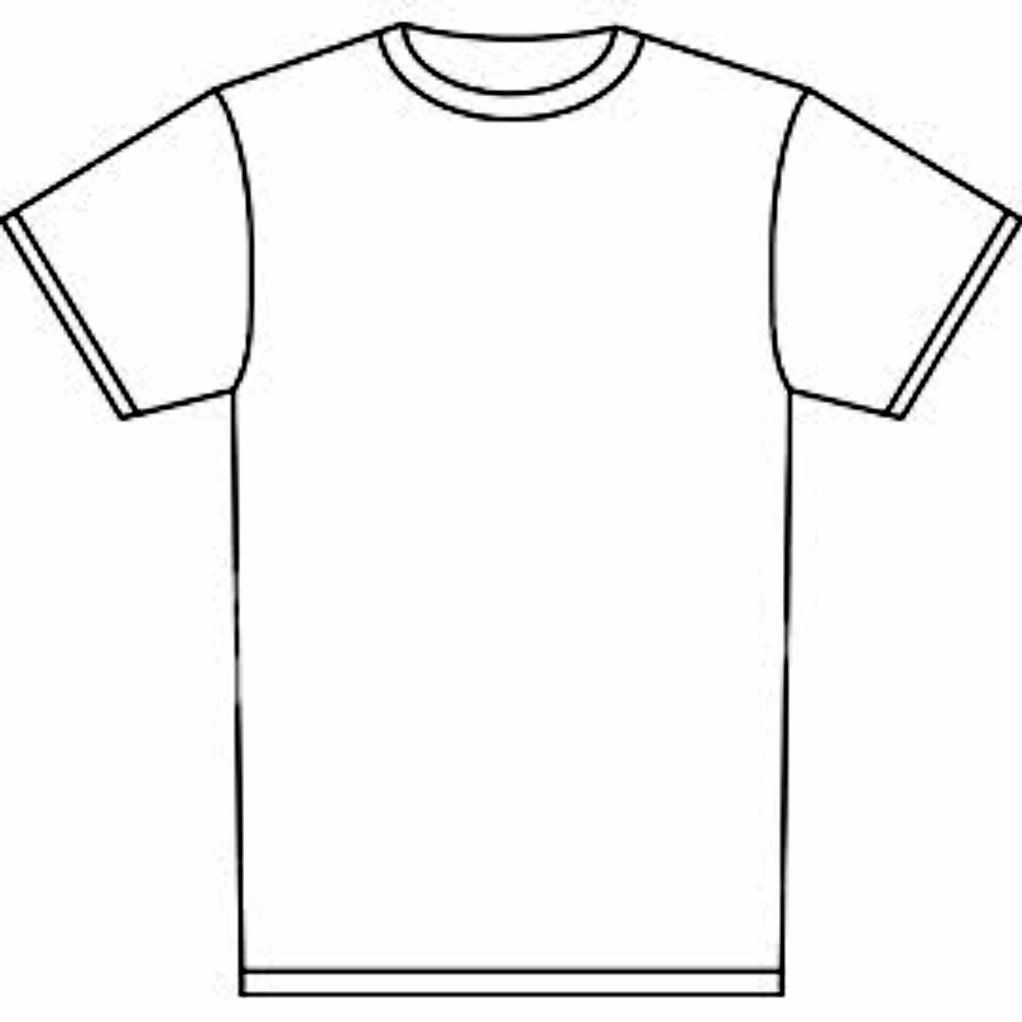 Blank Tshirt Template Tryprodermagenix Org Prepossessing T Within Printable Blank Tshirt Template