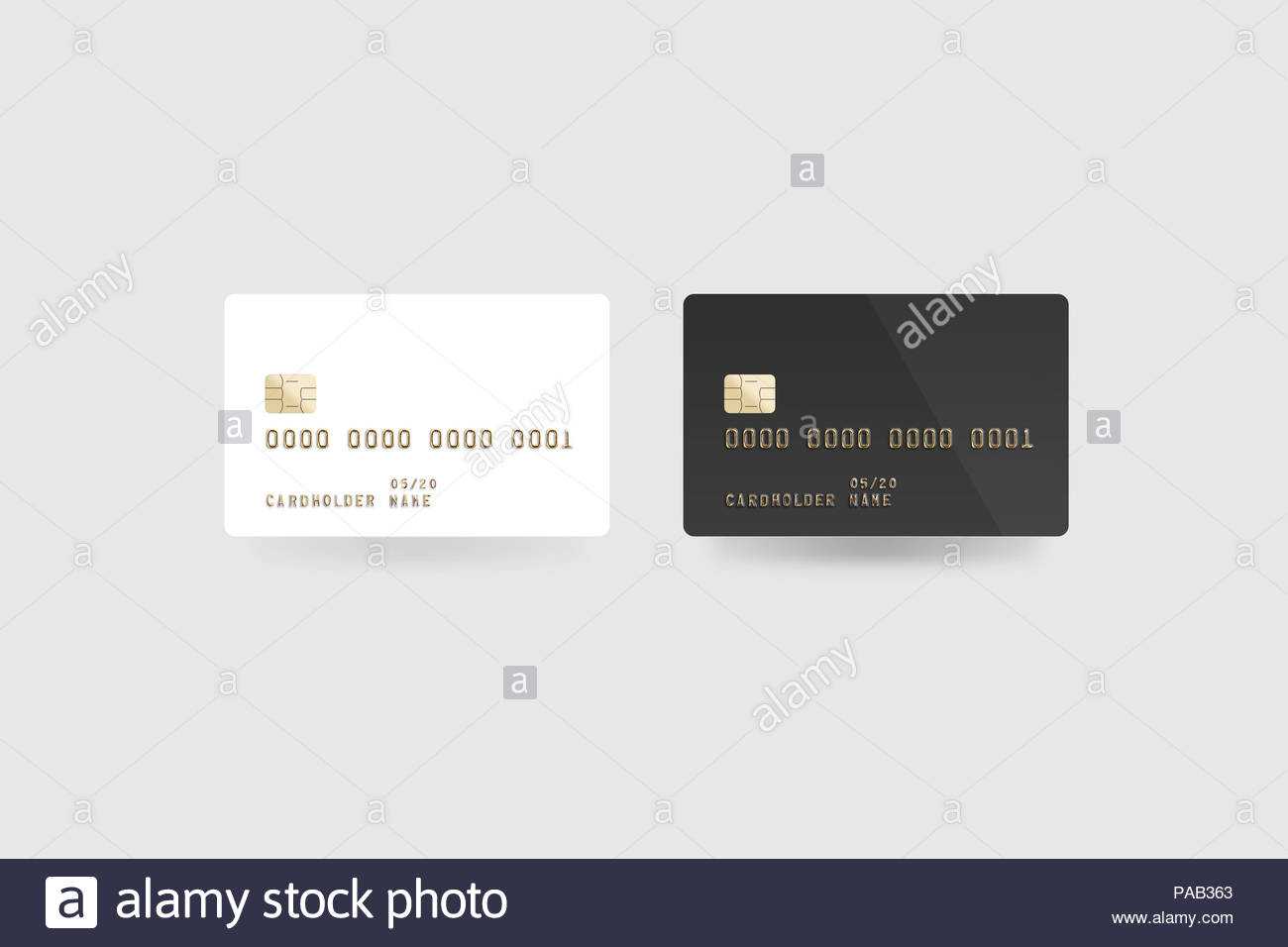 Blank White Credit Card Mockup Isolated, Clipping Path With Regard To Credit Card Templates For Sale