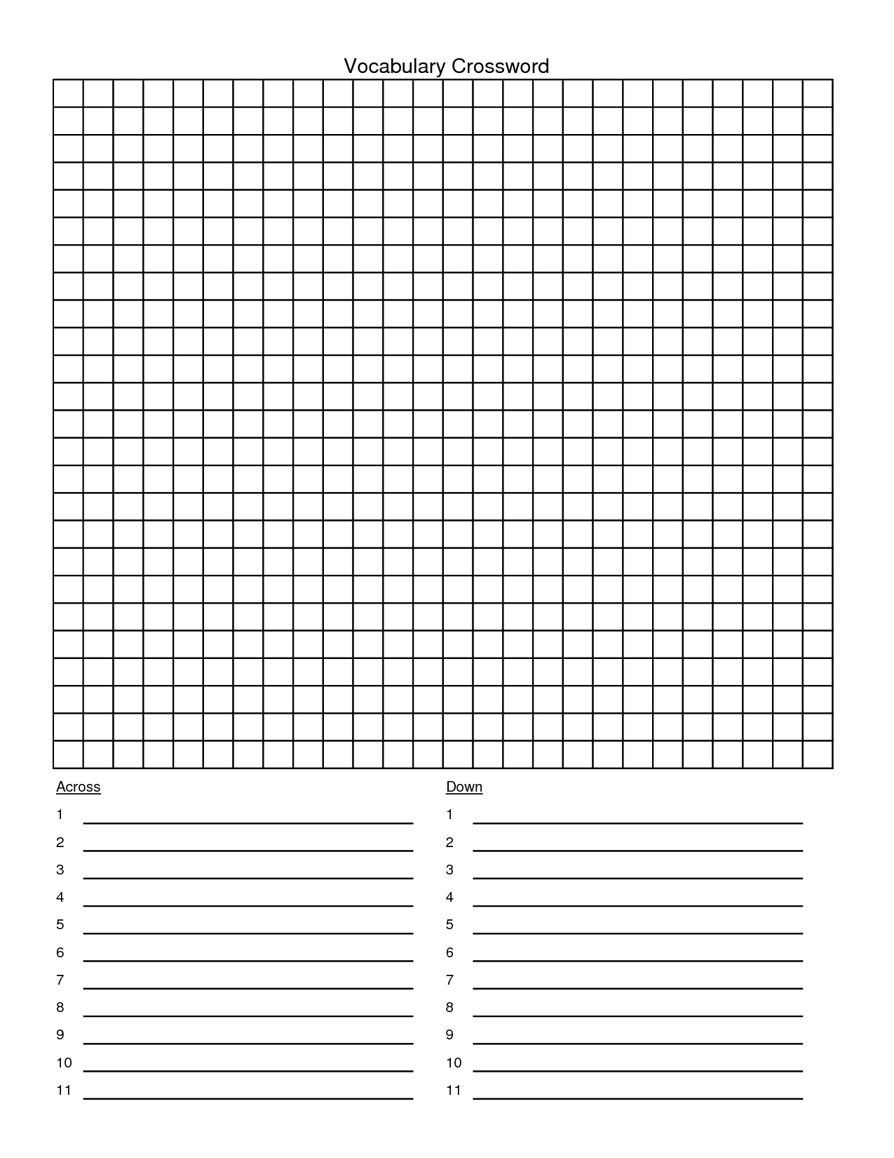Blank+Crossword+Puzzle+Template | My Style | Templates For Blank Word Search Template Free