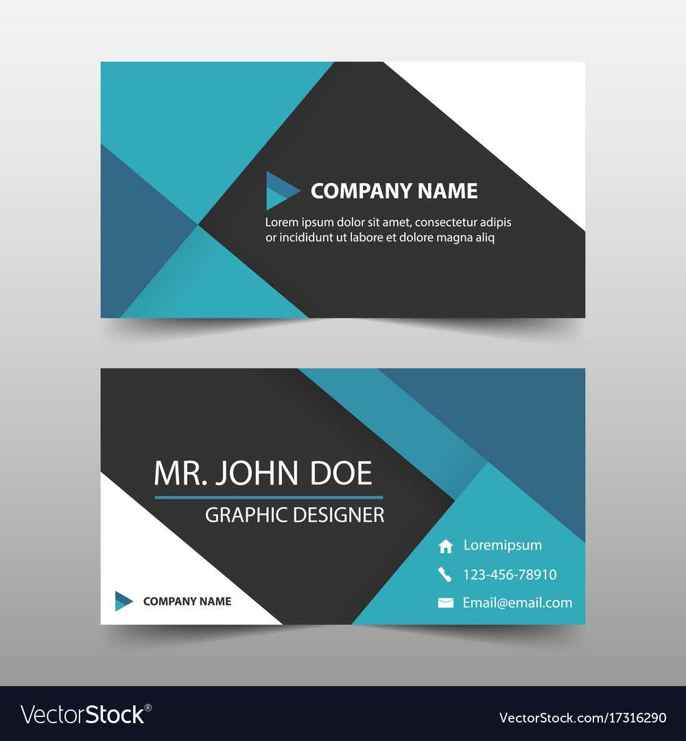 Blue Corporate Business Card Name Card Template Throughout Buisness Card Template