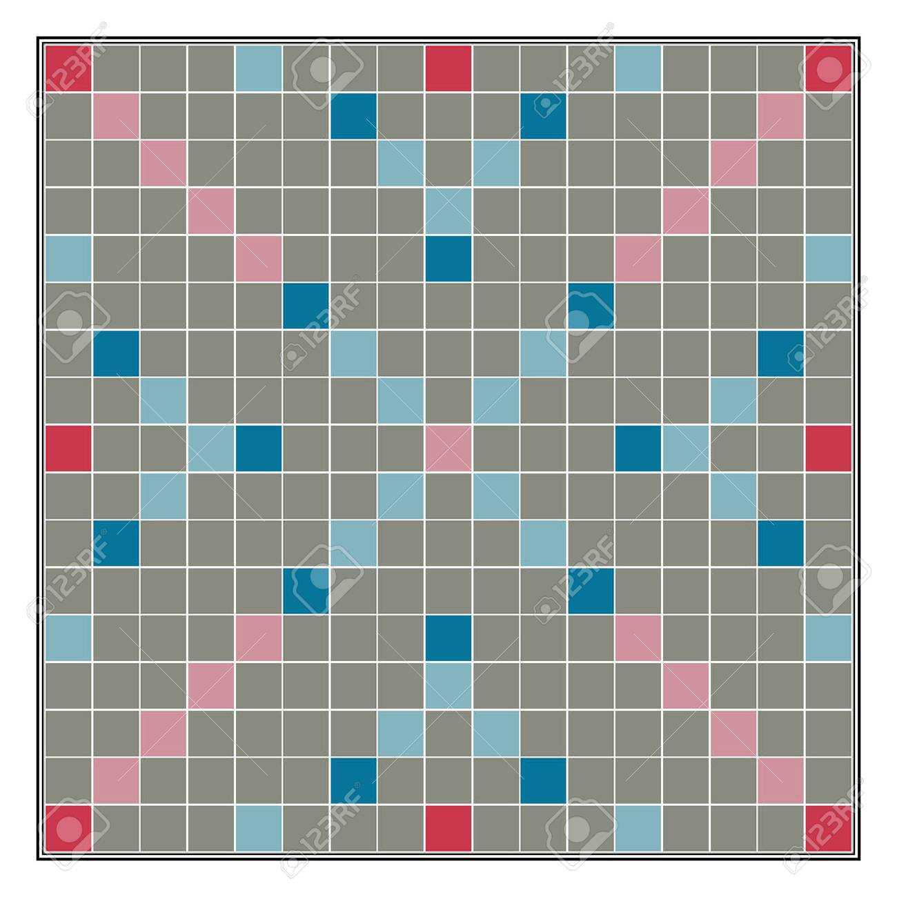 Board Game Making Words From Letters Scrabble, Vector Template.. In Making Words Template