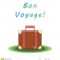 Bon Voyage Suitcase. Vector Illustration Stock Vector For Bon Voyage Card Template