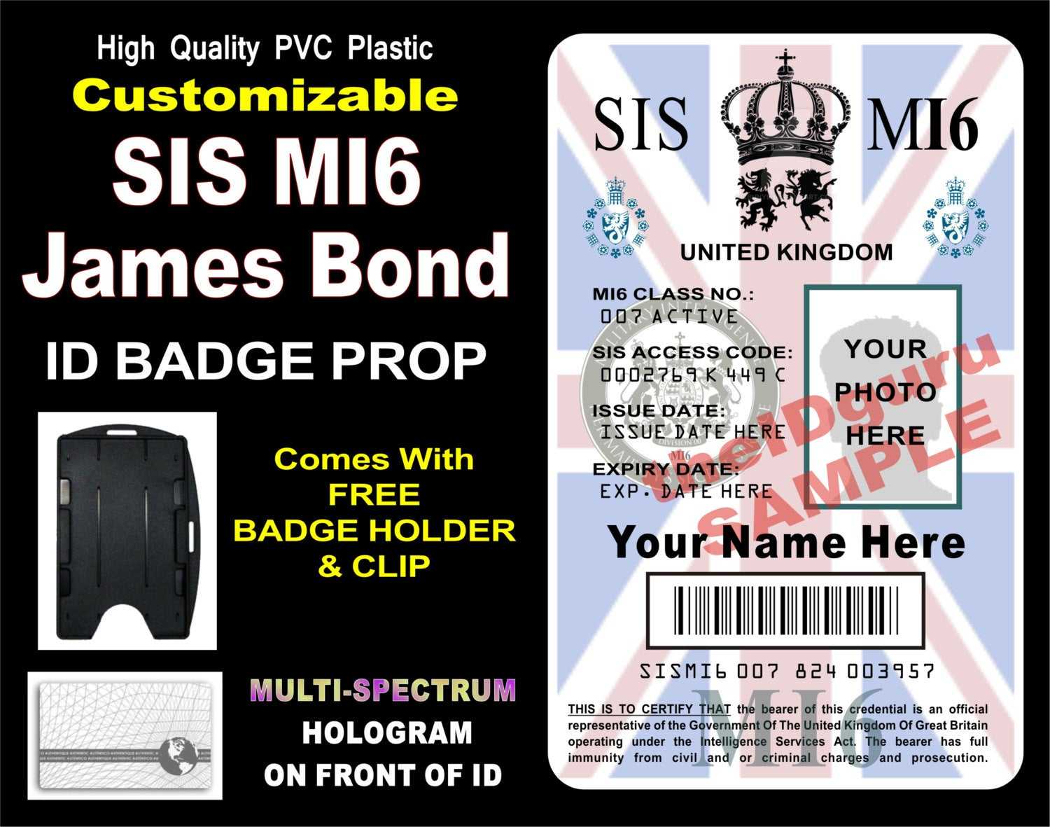 Bond Id Card Template – 28 Images – Carte Identification Pertaining To Mi6 Id Card Template