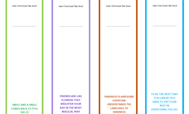 Bookmark Template To Print | Cda | Bookmarks Kids, Bookmark intended for Free Blank Bookmark Templates To Print