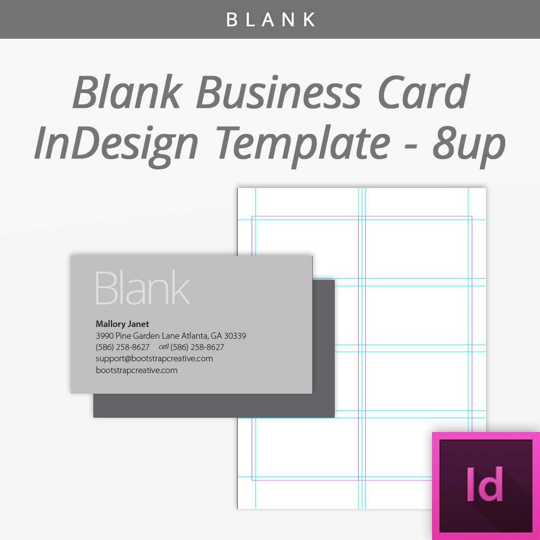 Bootstrap Creative | Blank Business Cards, Indesign Within Blank Business Card Template Download