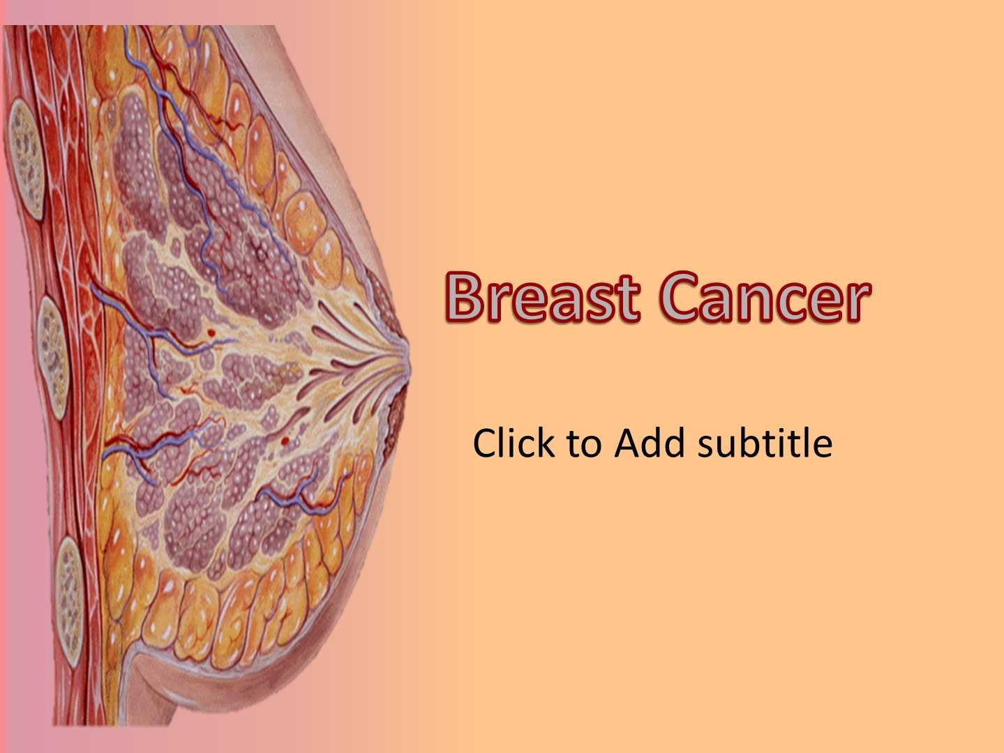 Breast Cancer – Animated Powerpoint Template ~ Free Medical Inside Free Breast Cancer Powerpoint Templates